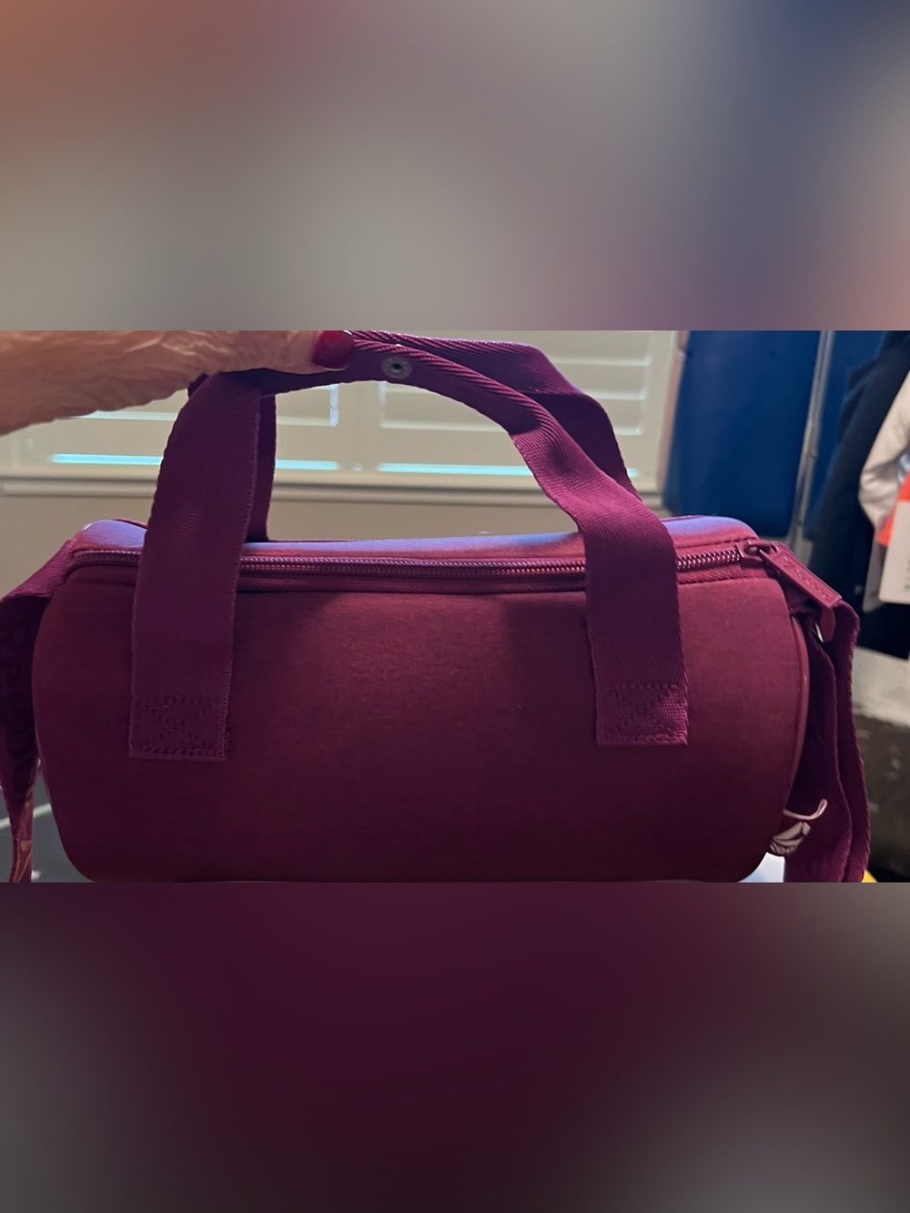 Reebok Women's Plum Travel Duffel Bag Handle and Crossbody Strap
